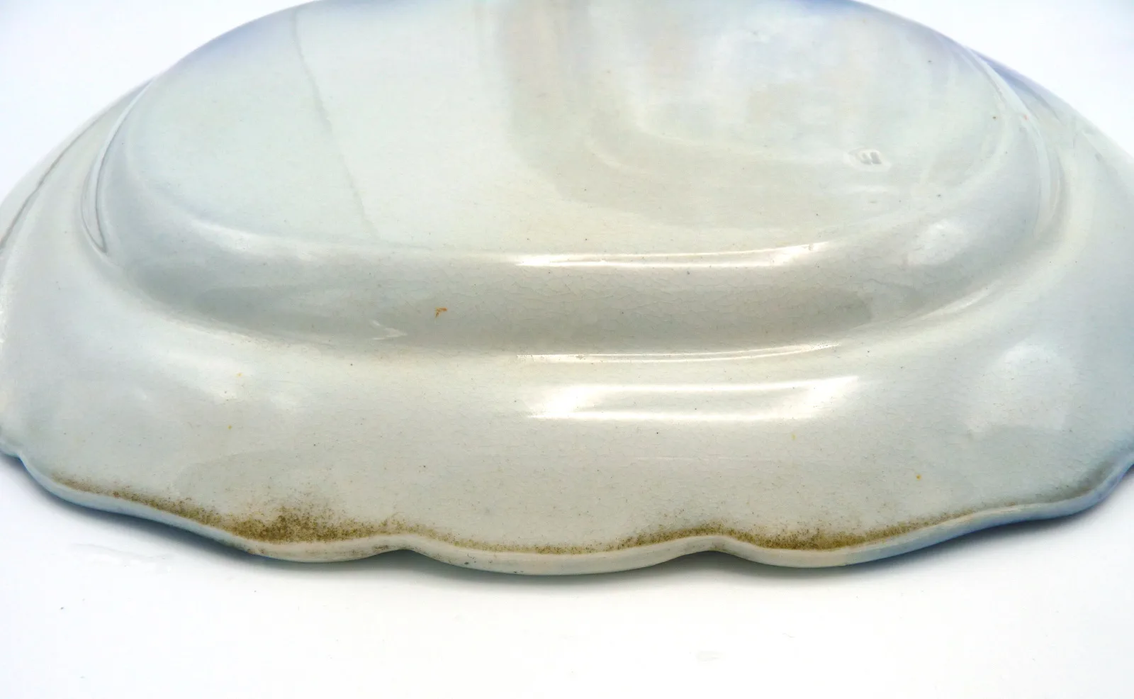 Flow Blue with Red Small Platter - Image 4