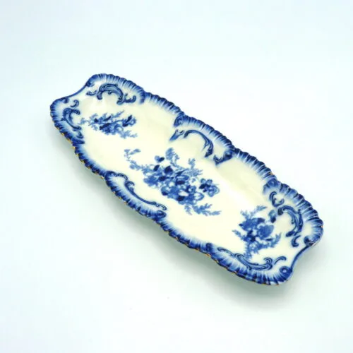 Bishop & Stonier Flow Blue Celery Dish