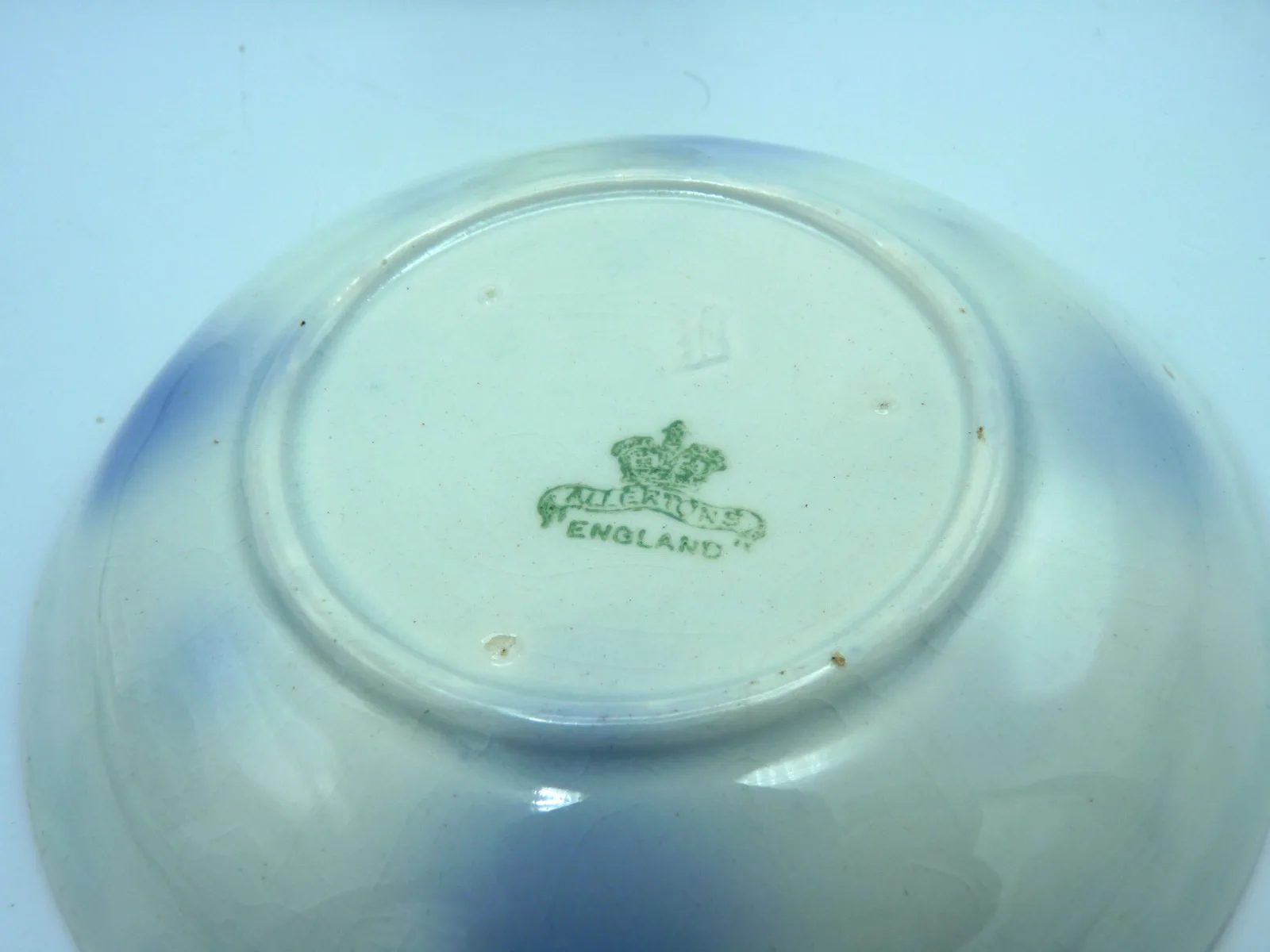 Gaudy Welsh with Flow Blue Handless Cup & Saucer - Image 3