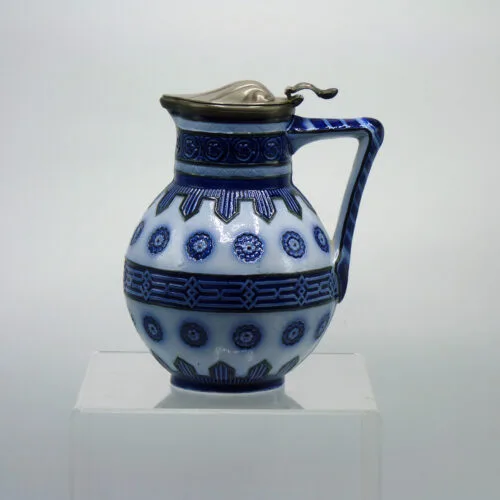 Flow Blue Syrup Pitcher  Samuel Wasmuel