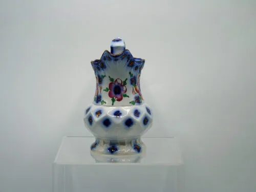 Flow Blue Gaudy Welsh Jug - Image 4