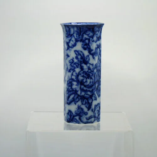 Flow Blue Cavendish Panelled Vase