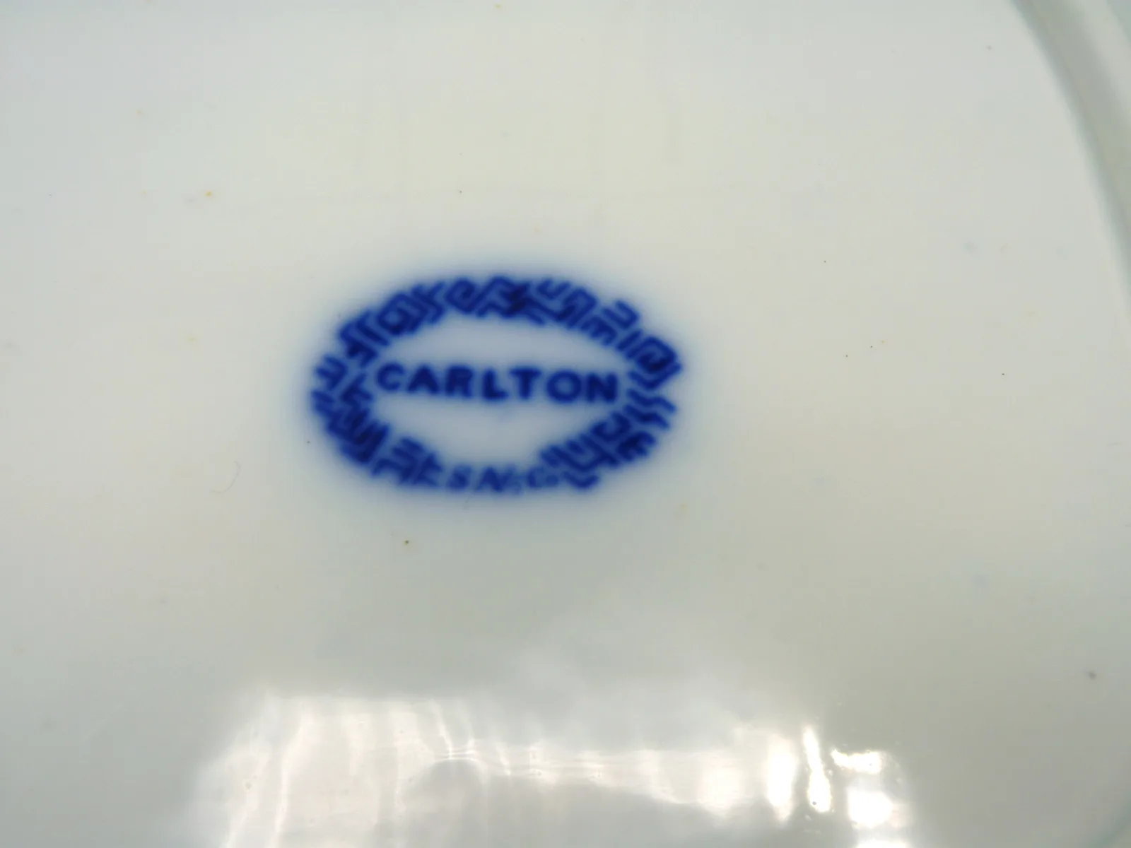 Flow Blue Tab Handled  Cake Plate SOLD - Image 2