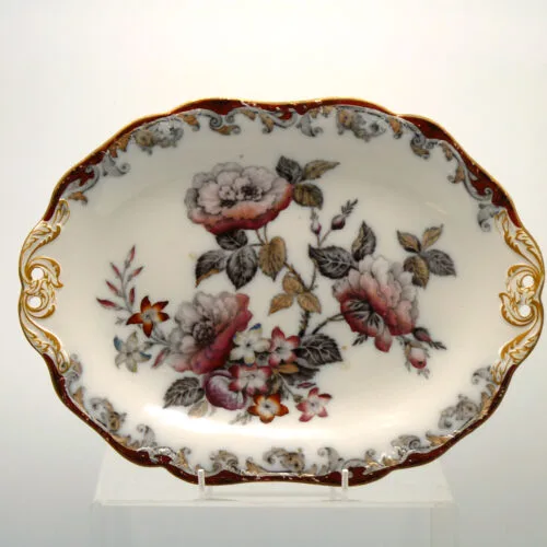 Mulberry  Low Pedestal Compote -  Rose and Jasmine - Wedgwood