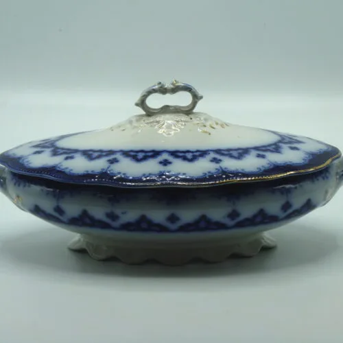 Flow Blue Vegetable Tureen Astral