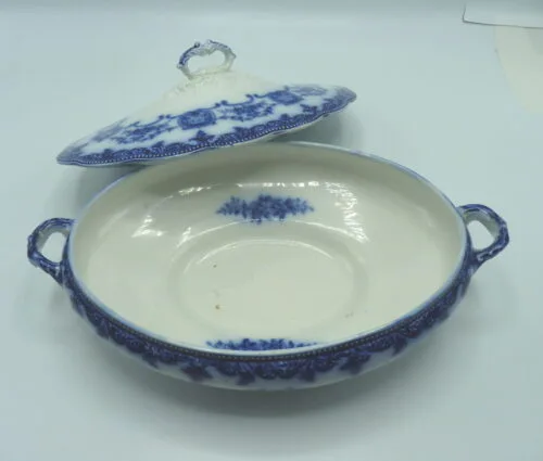 Flow Blue Vegetable Tureen - Vienna - Image 3