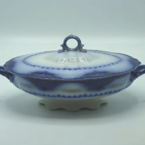 Flow Blue Vegetable Tureen - Raleigh