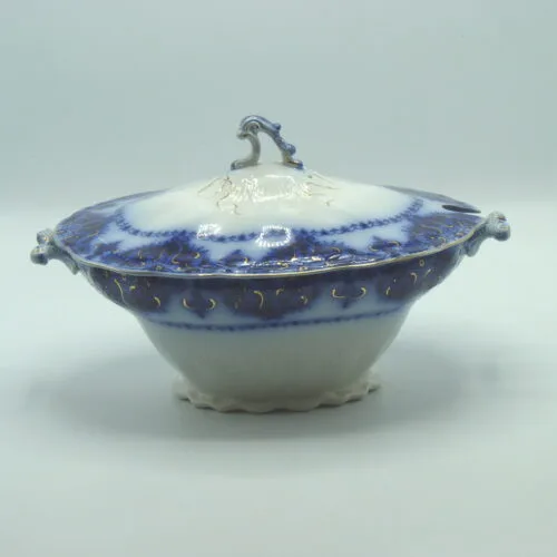Flow Blue Soup Tureen - Albany - Johnson Bros