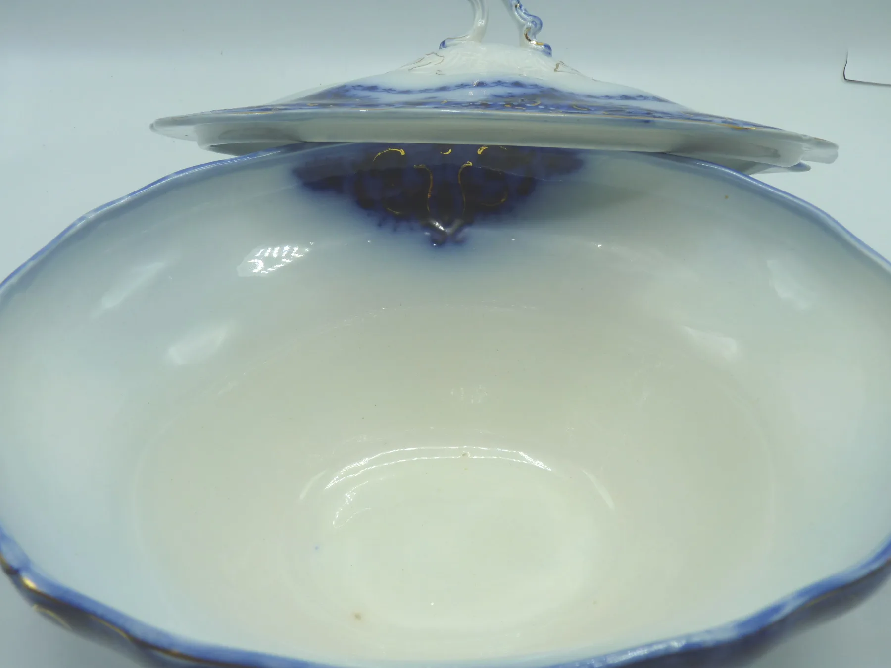 Flow Blue Soup Tureen - Albany - Johnson Bros - Image 4