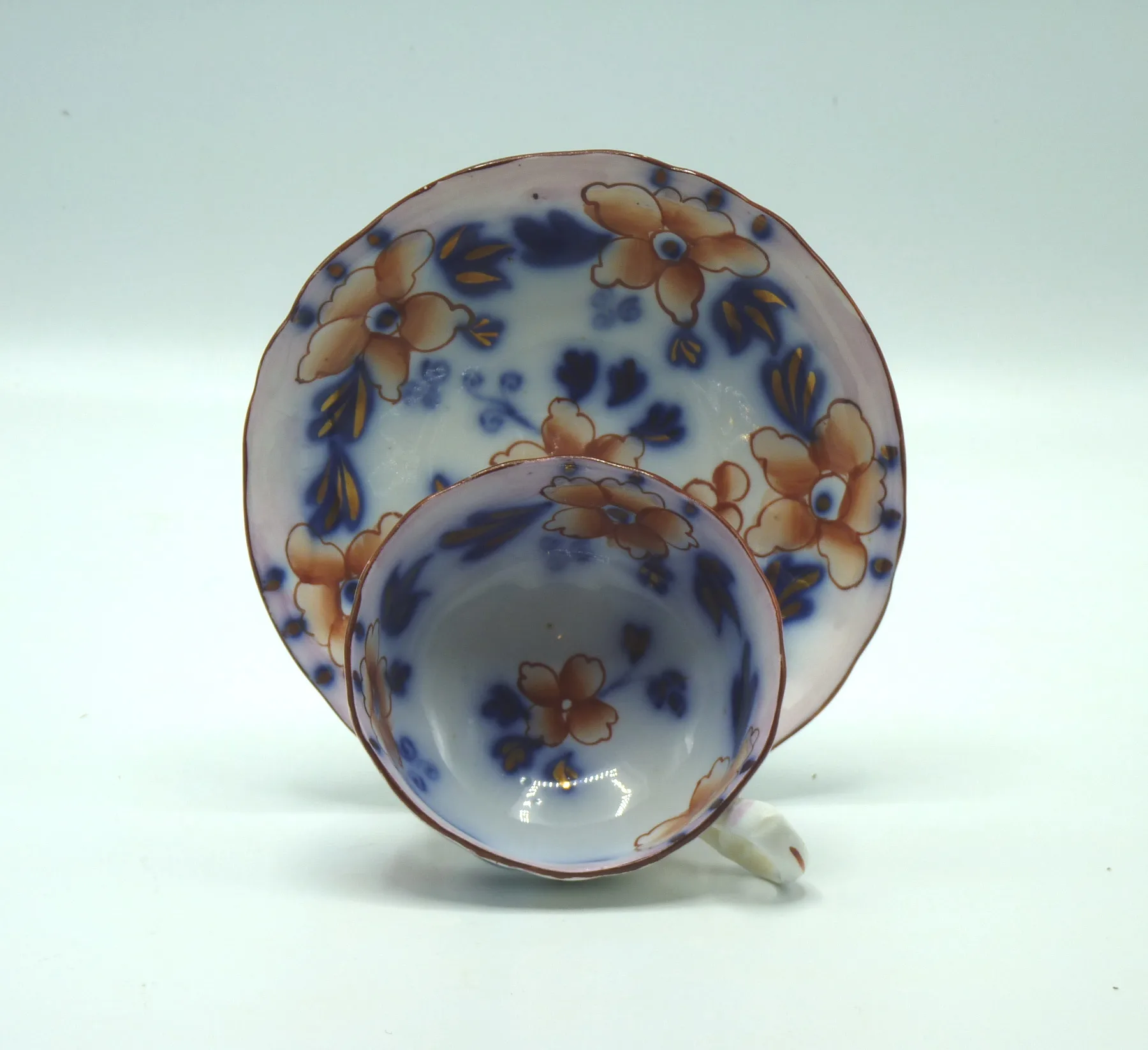 Flow Blue with Pink Lustre - Fondant