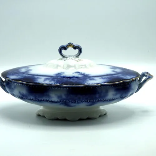 Flow Blue Vegetable Tureen - Kelvin