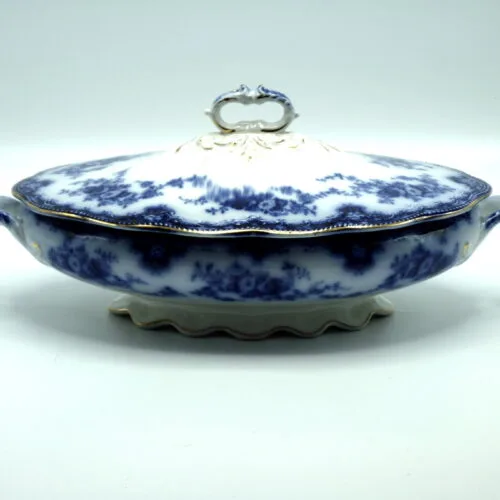 Flow Blue Vegetable Tureen - Florida