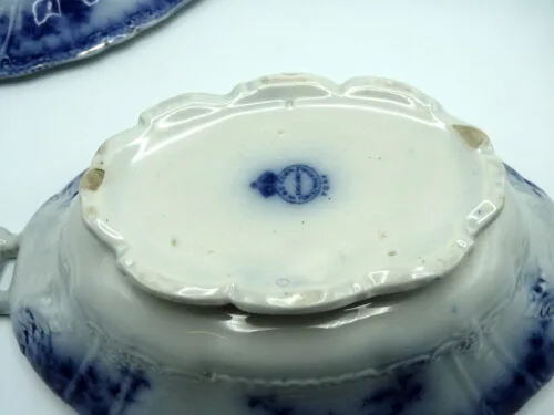 Flow Blue Vegetable Tureen - York - Image 3