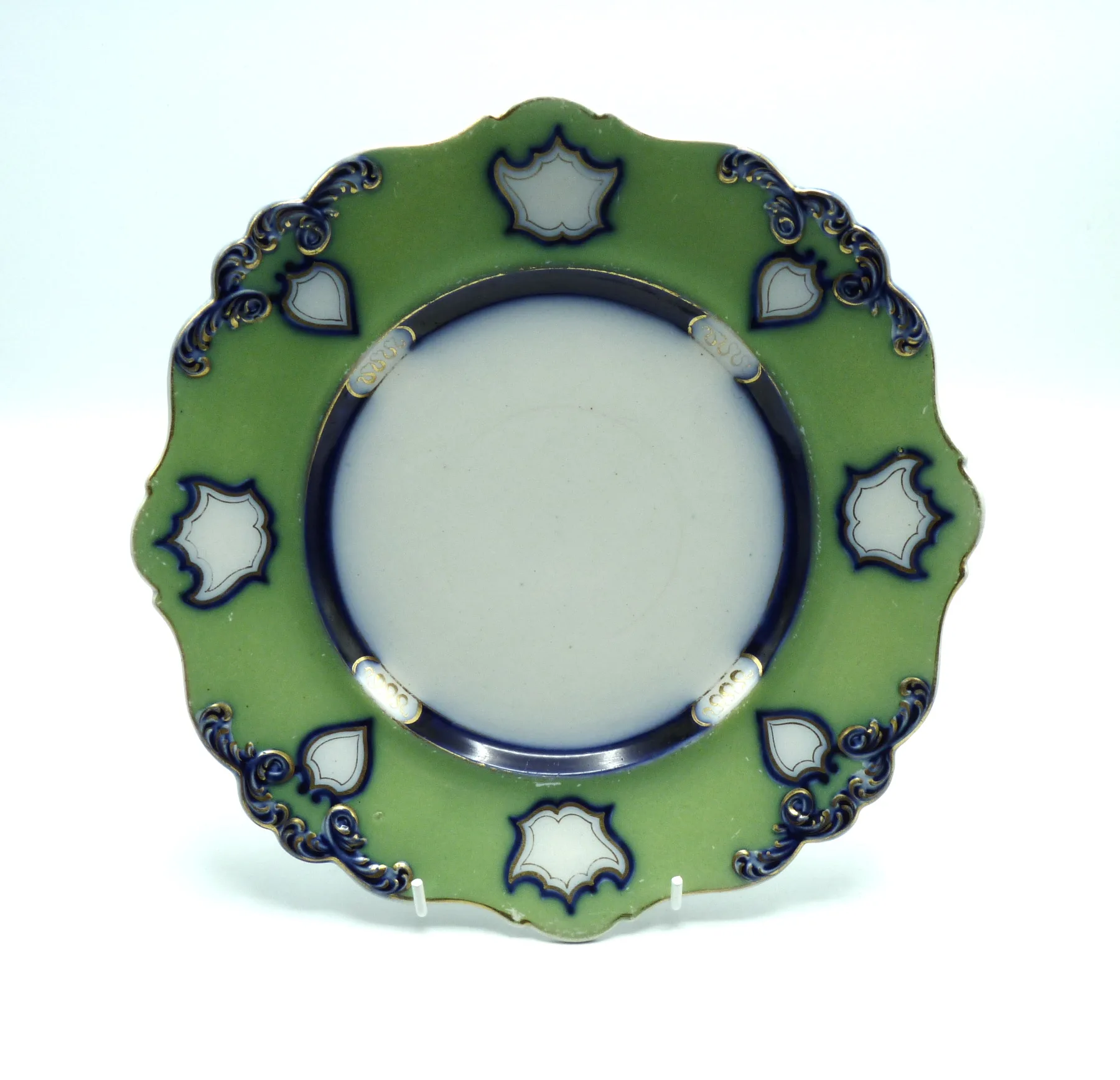 Flow Blue and Green Ground Plate