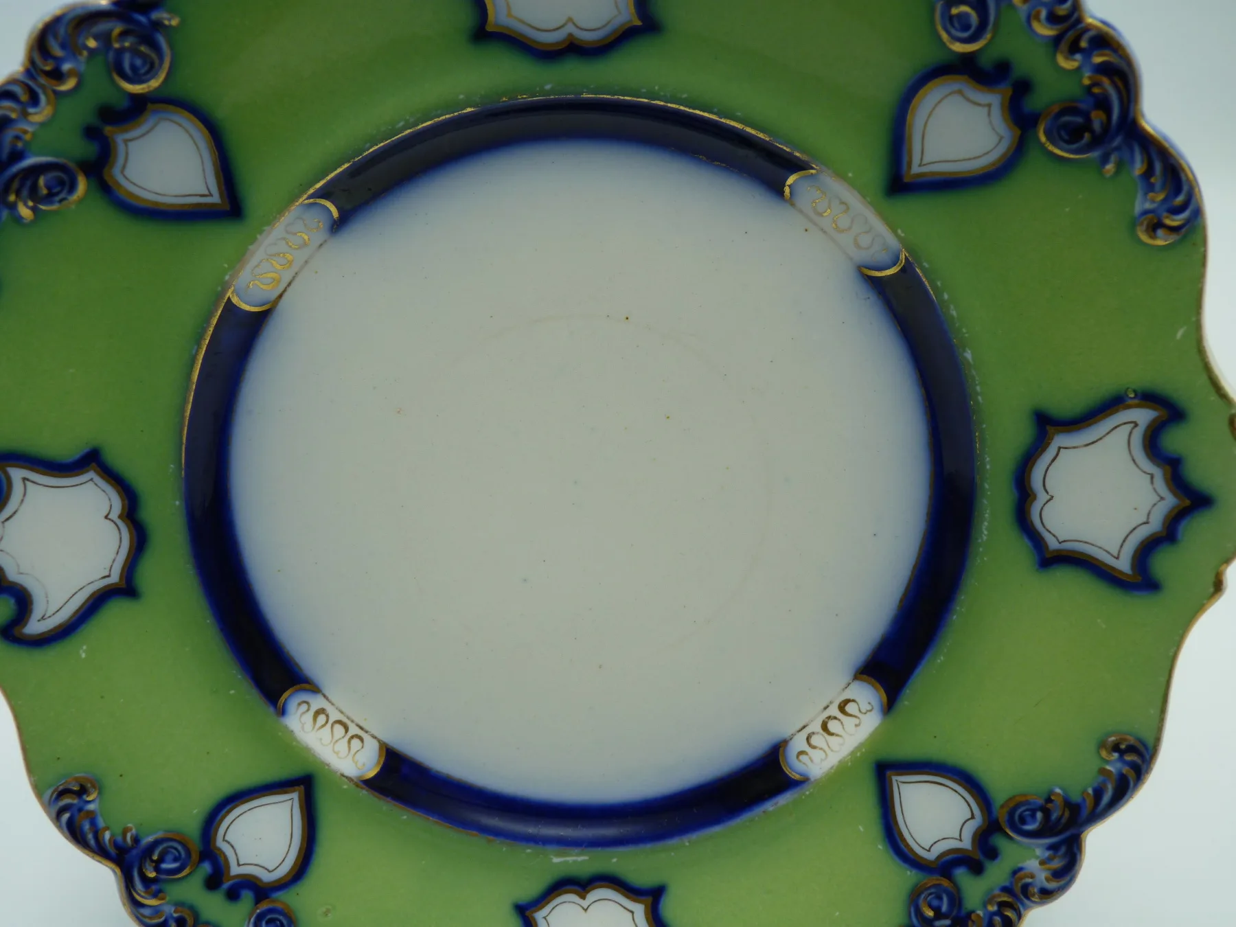 Flow Blue and Green Ground Plate - Image 2