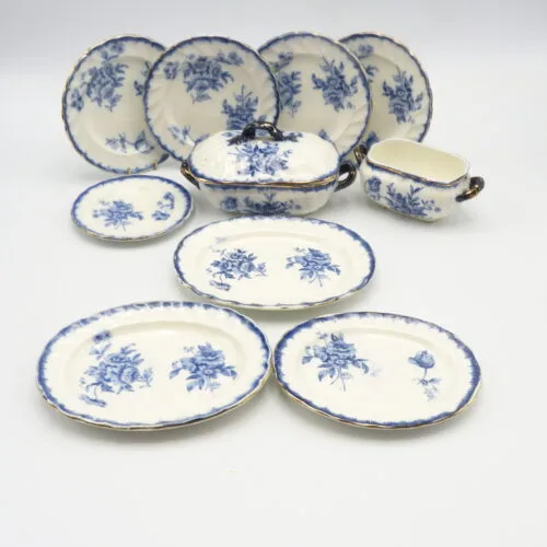 Childs Dinner Ware - Pembroke Flow Blue