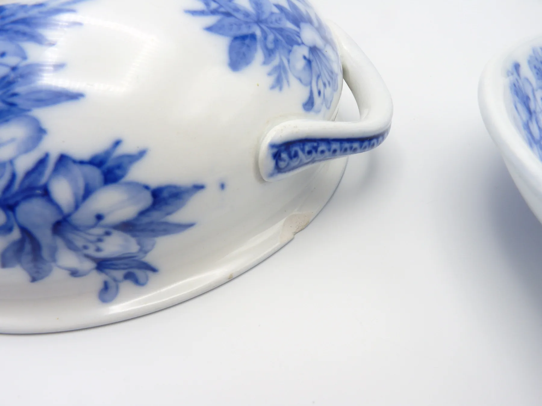2 Piece Flow Blue Sponge Dish /Bowl  - Rare Item - Image 5