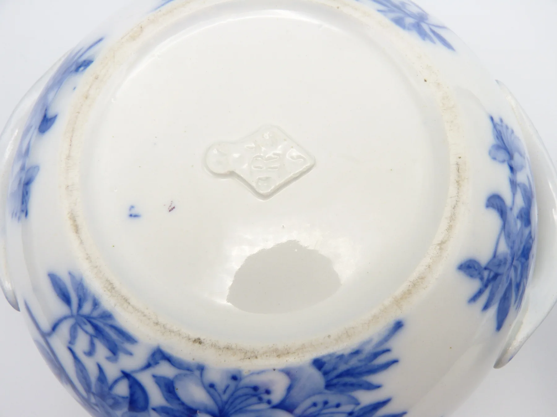 2 Piece Flow Blue Sponge Dish /Bowl  - Rare Item - Image 6