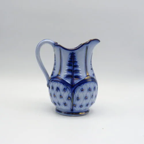 Flow Blue & Copper Lustre Jug