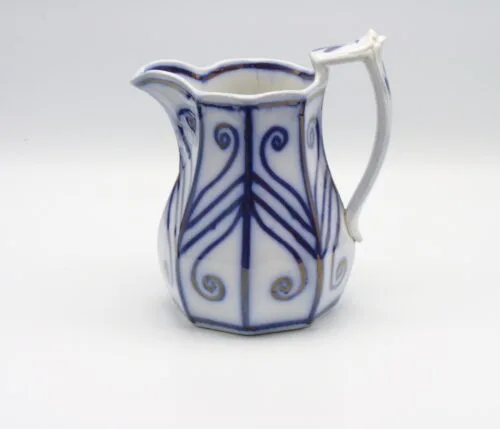 Flow Blue 8 Pannelled Brush Stroke Jug