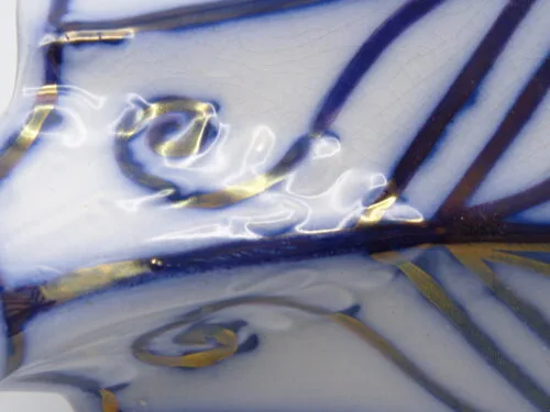 Flow Blue 8 Pannelled Brush Stroke Jug - Image 5