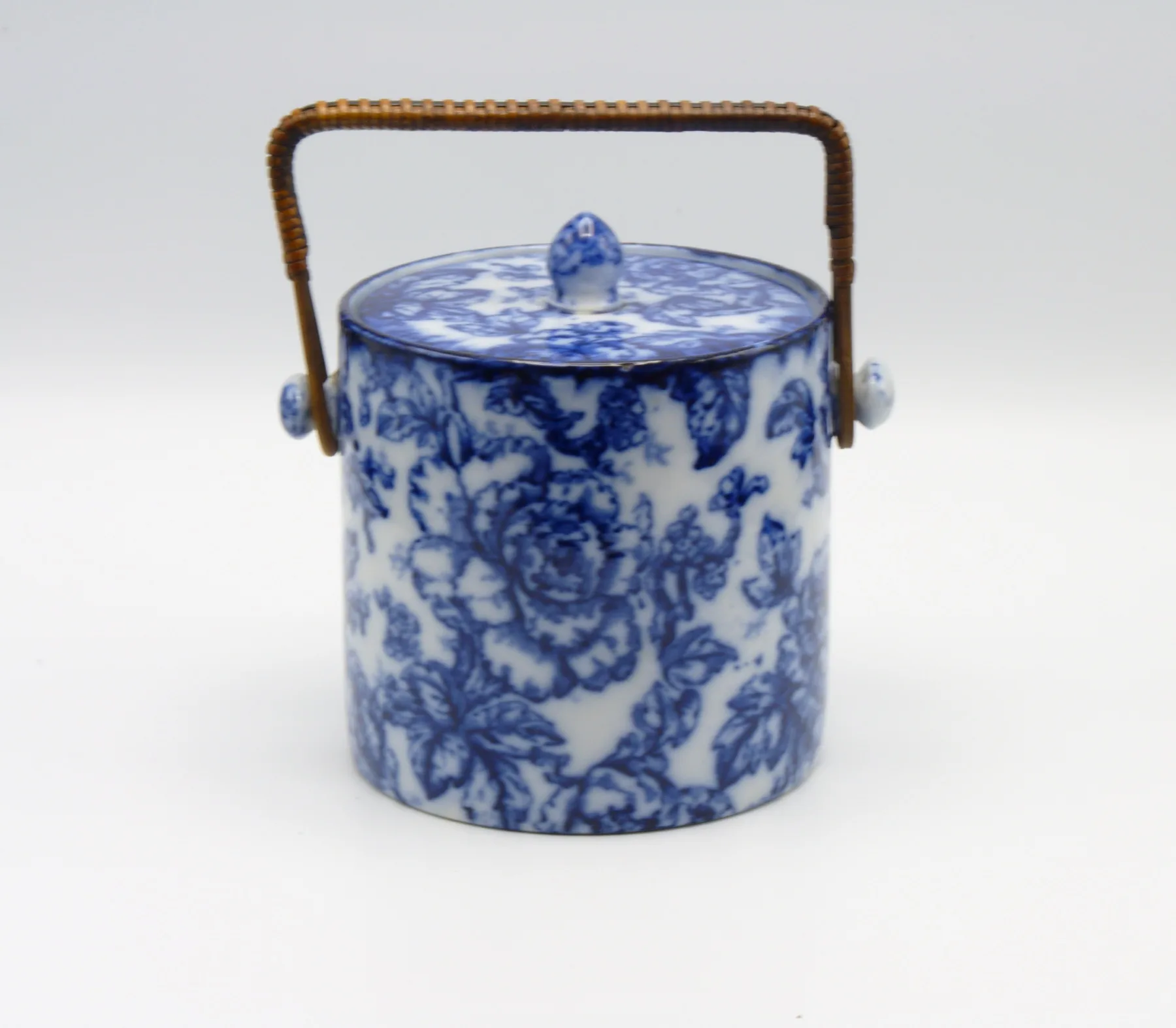 Flow Blue Cavendish Biscuit Barrel