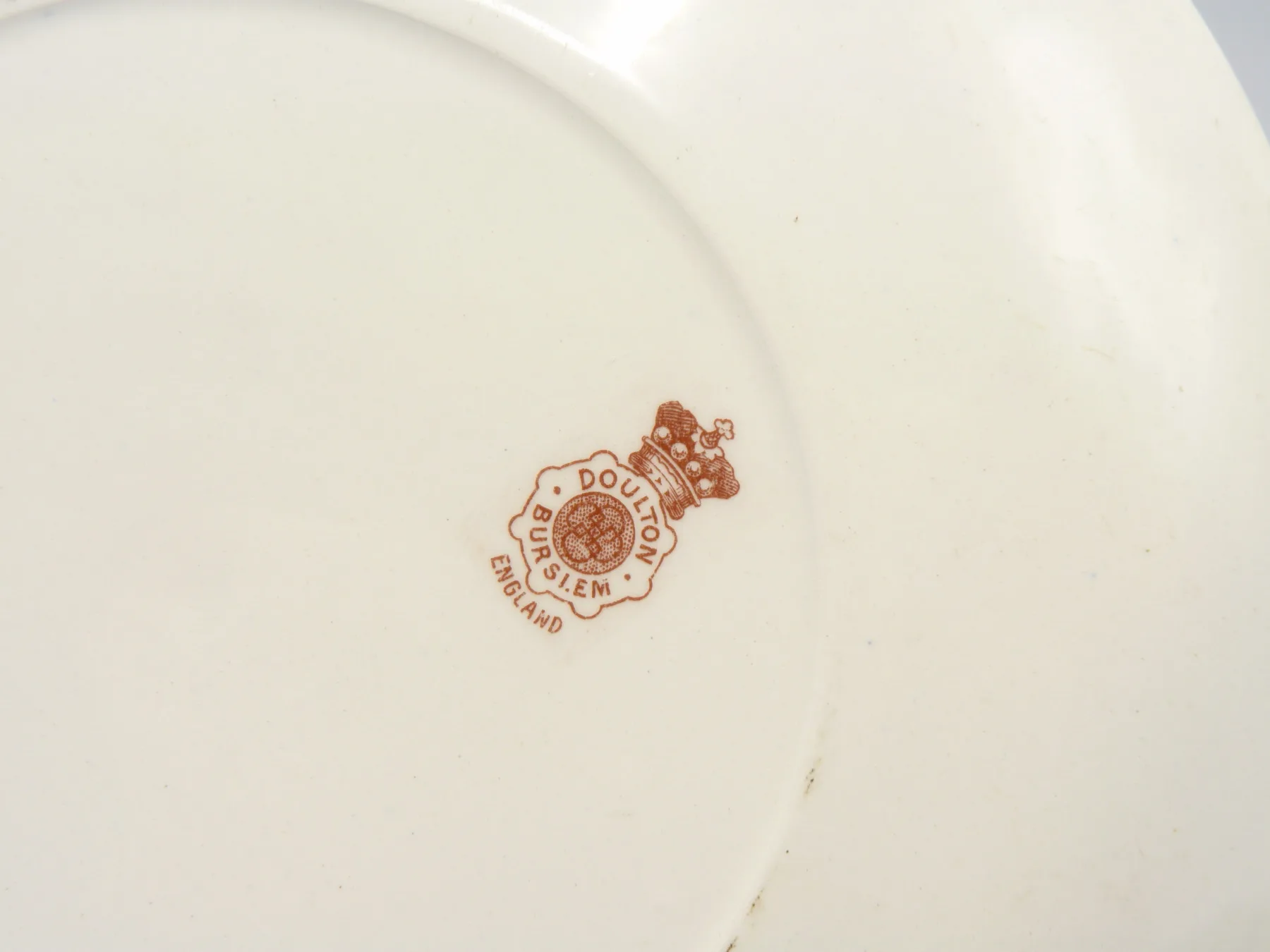 Flow Blue Doulton "Blue Children" Rack Plate - Image 4