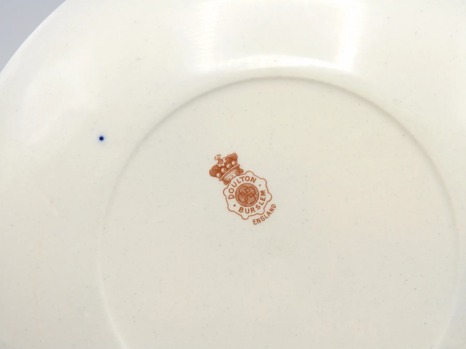 Flow Blue Doulton "Blue Children" Rack Plate - Image 4