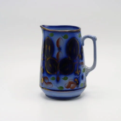 Flow Blue Gaudy Welsh Jug - Stunning Colours