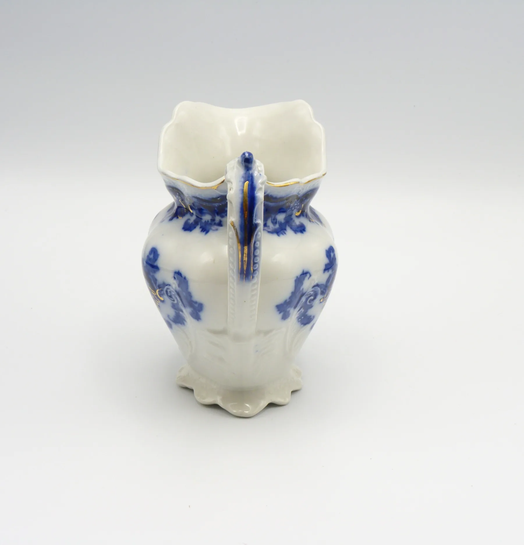 Flow Blue 3 Graduating Georgia Jugs - Johnson Bros. - Image 12
