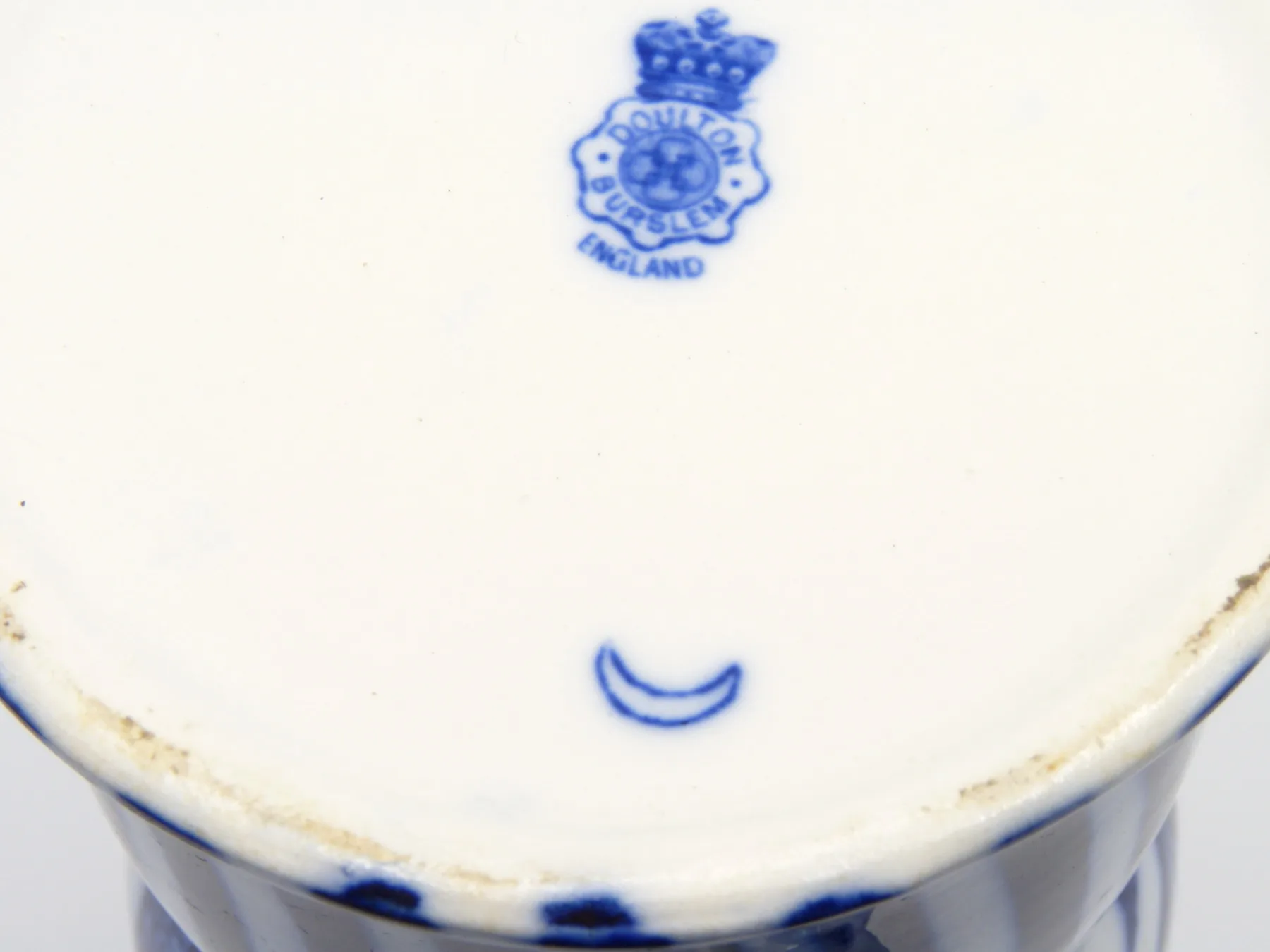 Doulton Flow Blue "Sunflower" Skirted Jug - Image 5