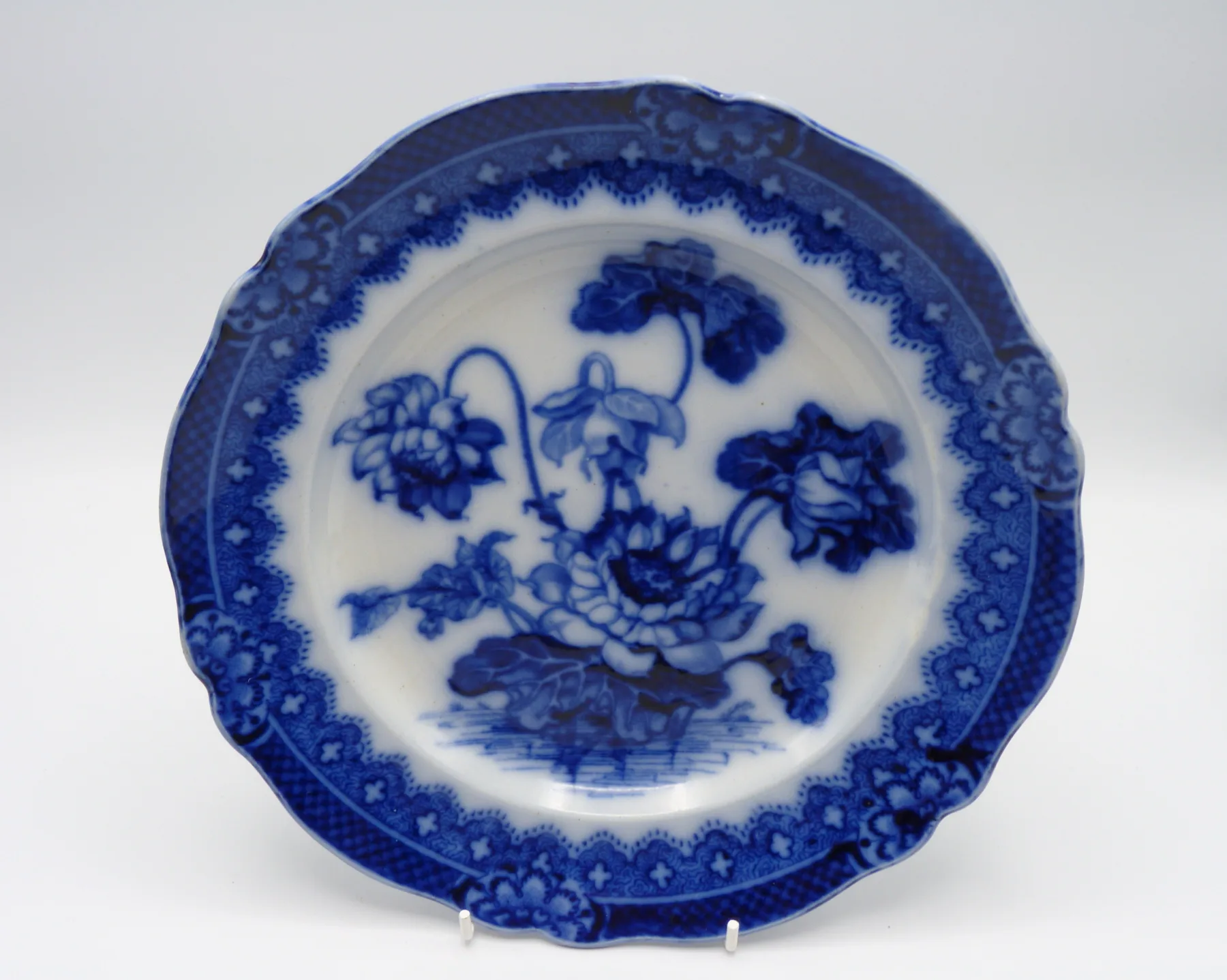 Flow Blue 10inch Plate F & R Pratt (R98)