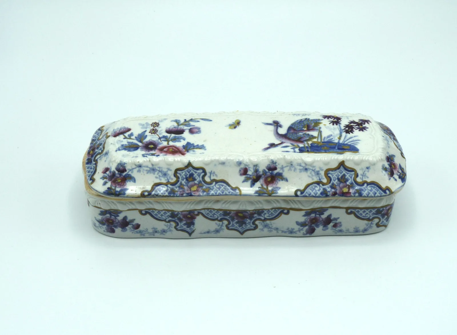 Toothbrush / Razor Box Polychrome "Bandana" c1814-1830 - Image 4