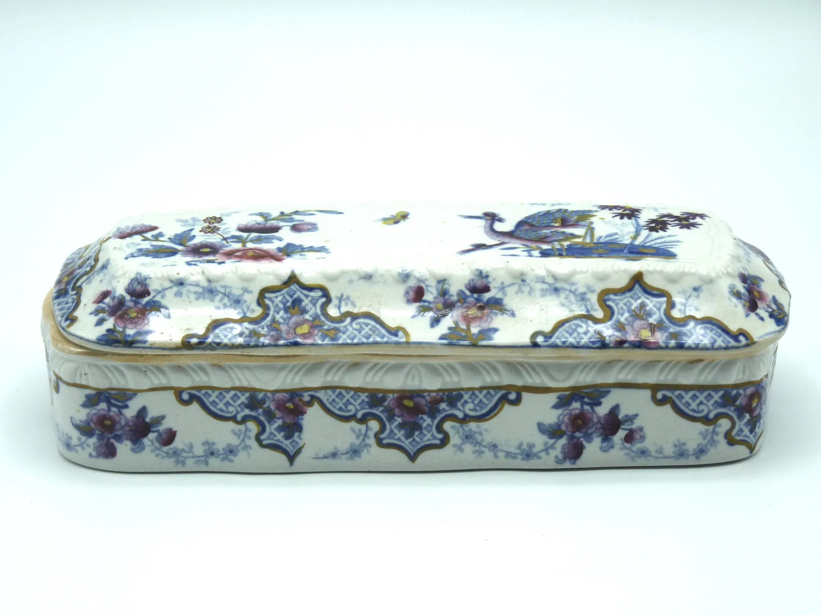 Toothbrush / Razor Box Polychrome "Bandana" c1814-1830 - Image 5