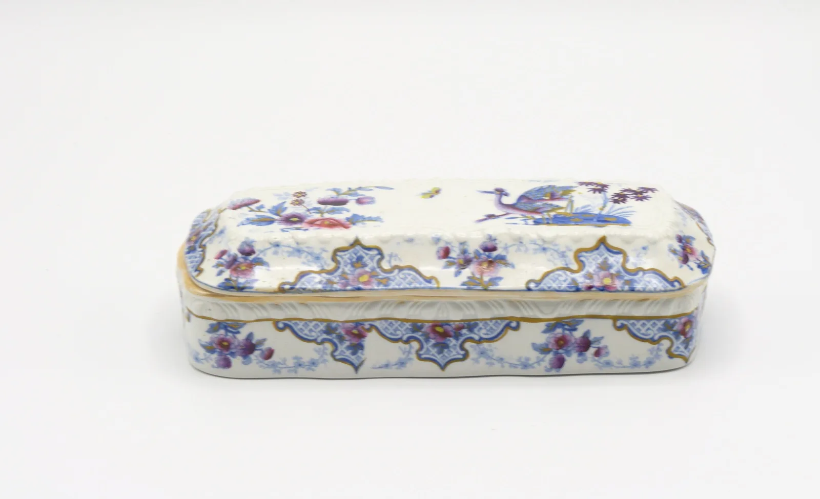 Toothbrush / Razor Box Polychrome "Bandana" c1814-1830 - Image 7