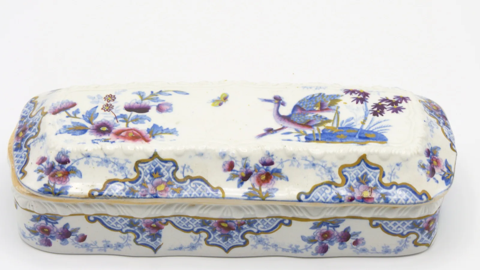 Toothbrush / Razor Box Polychrome "Bandana" c1814-1830 - Image 8