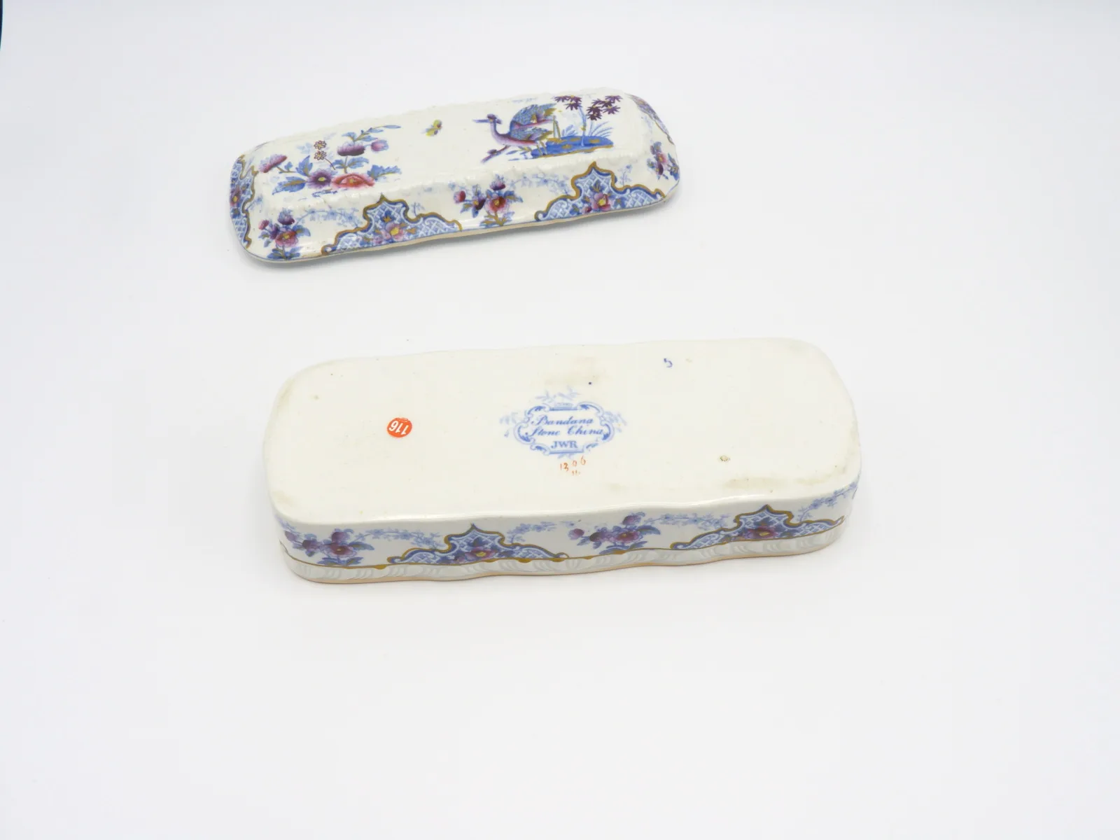 Toothbrush / Razor Box Polychrome "Bandana" c1814-1830 - Image 10