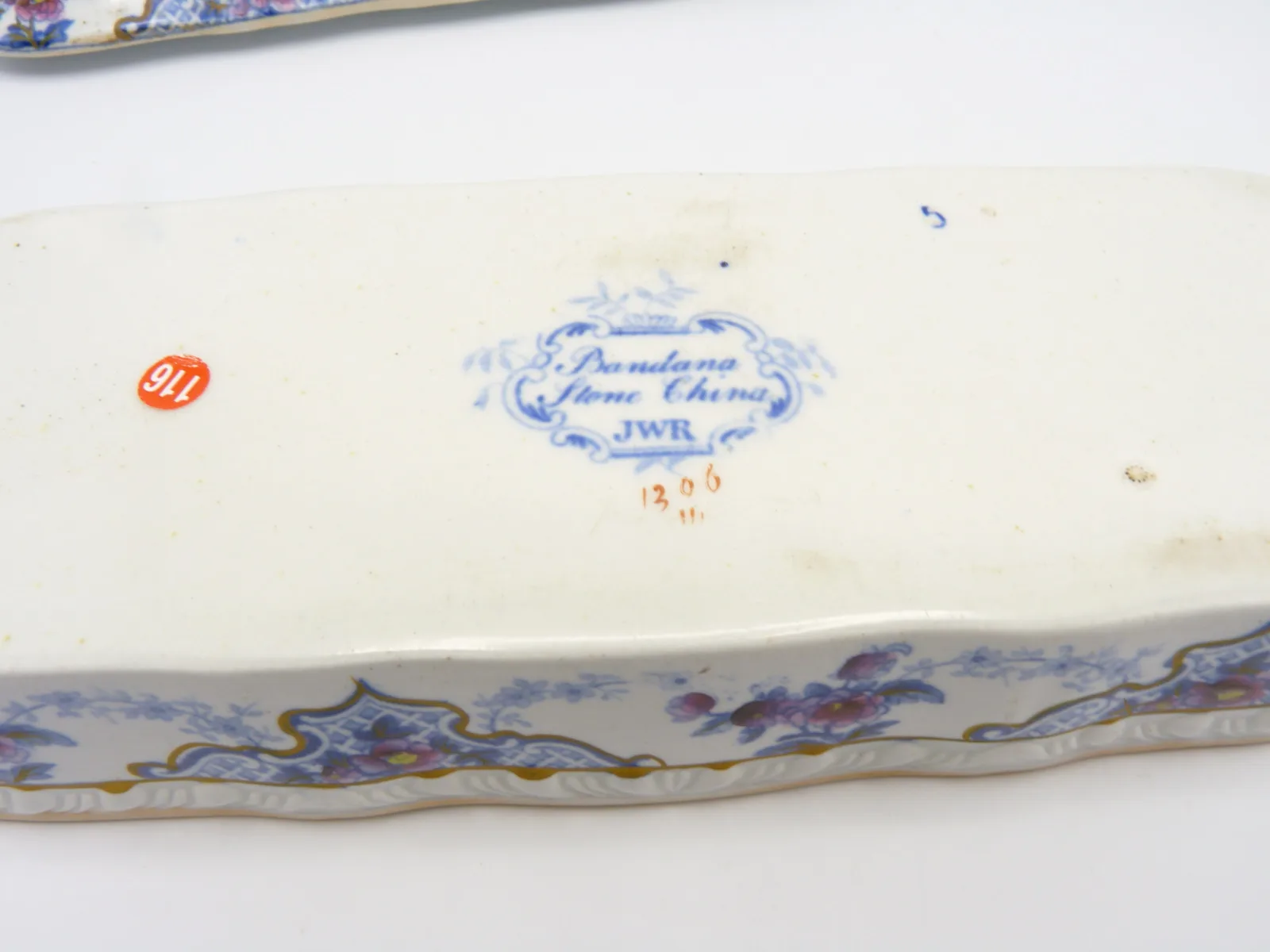 Toothbrush / Razor Box Polychrome "Bandana" c1814-1830 - Image 11