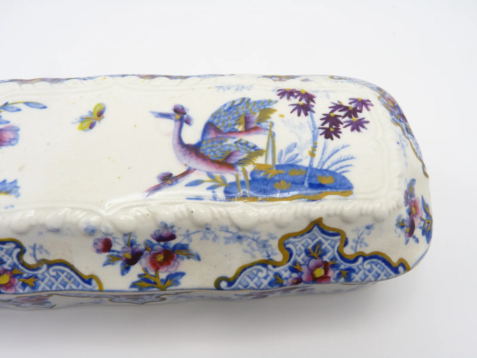 Toothbrush / Razor Box Polychrome "Bandana" c1814-1830 - Image 14
