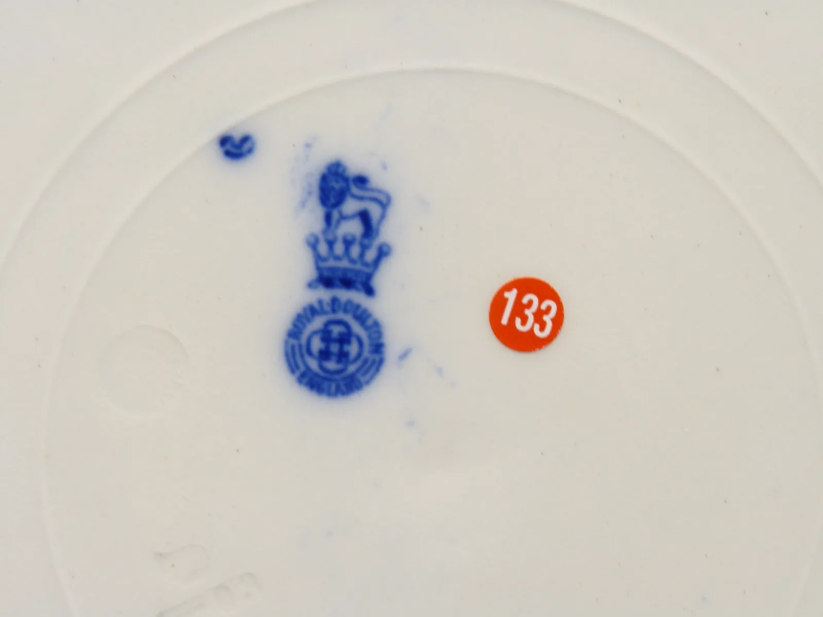 Flow Blue Doulton Turkey Plate - Image 3