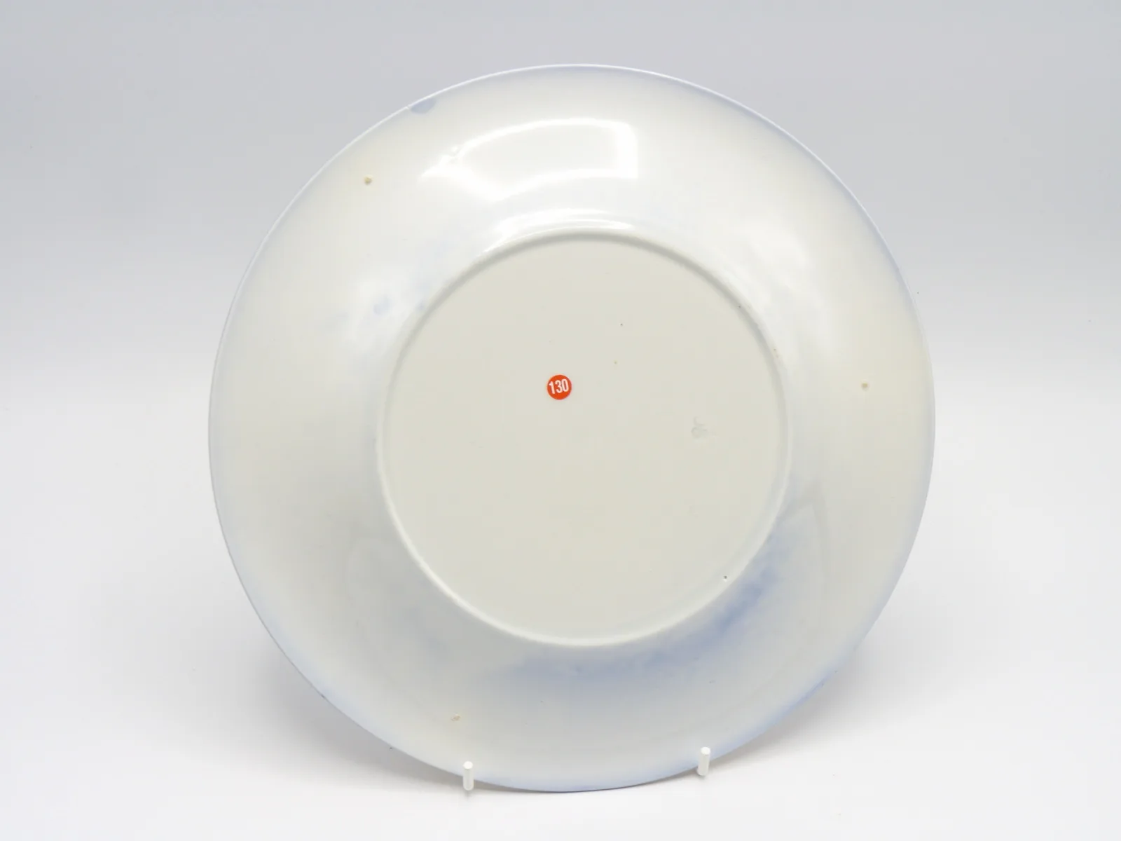 Flow Blue "Long Horn Cattle" Plate - Image 4