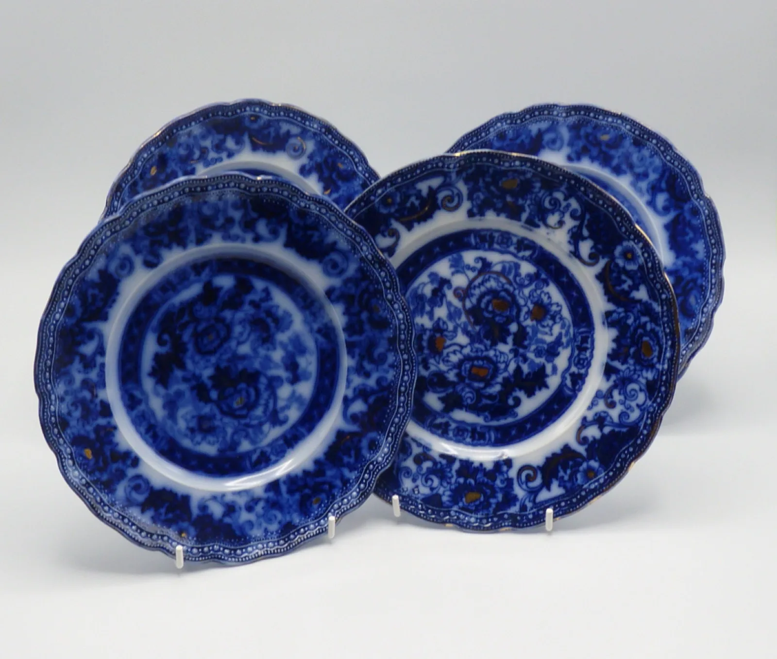 Four Salad Plates "Verona" by Wood & Son