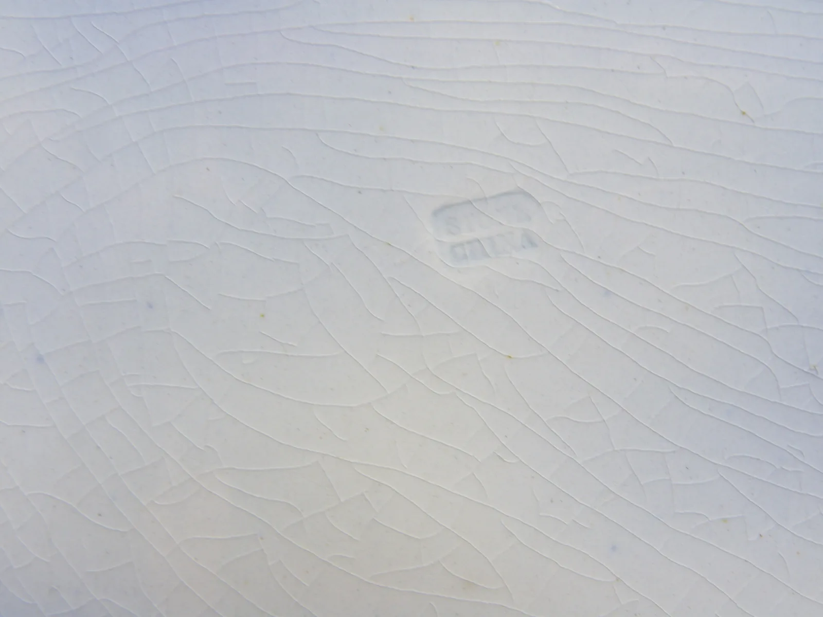Small Flow Blue Platter "Shapoo" c1848 - Image 6