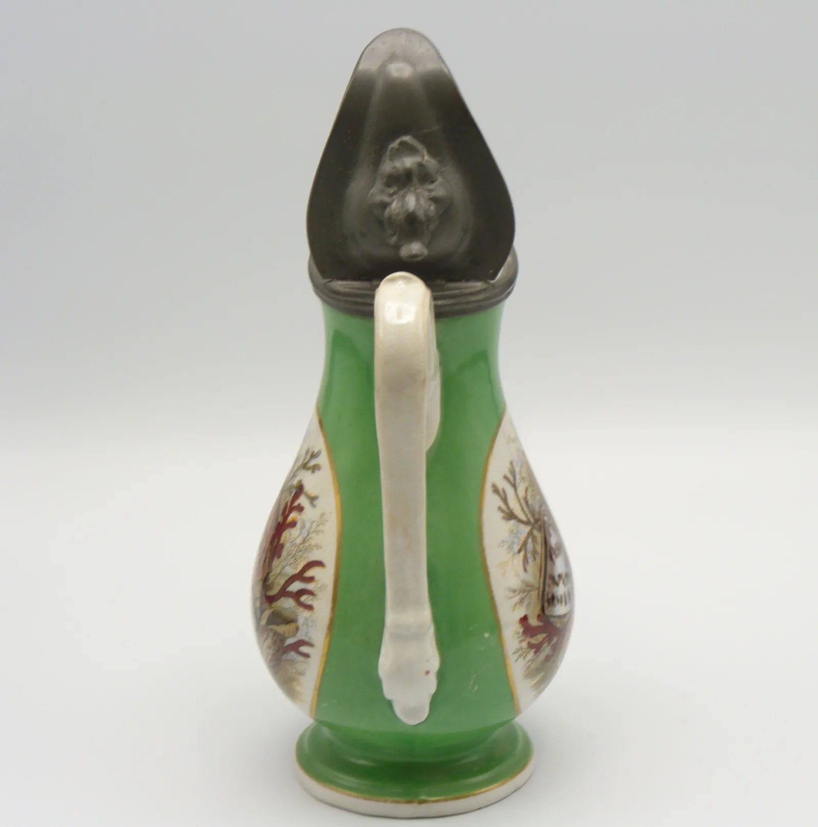 Green Ground Syrup Pitcher - Shells - Image 3
