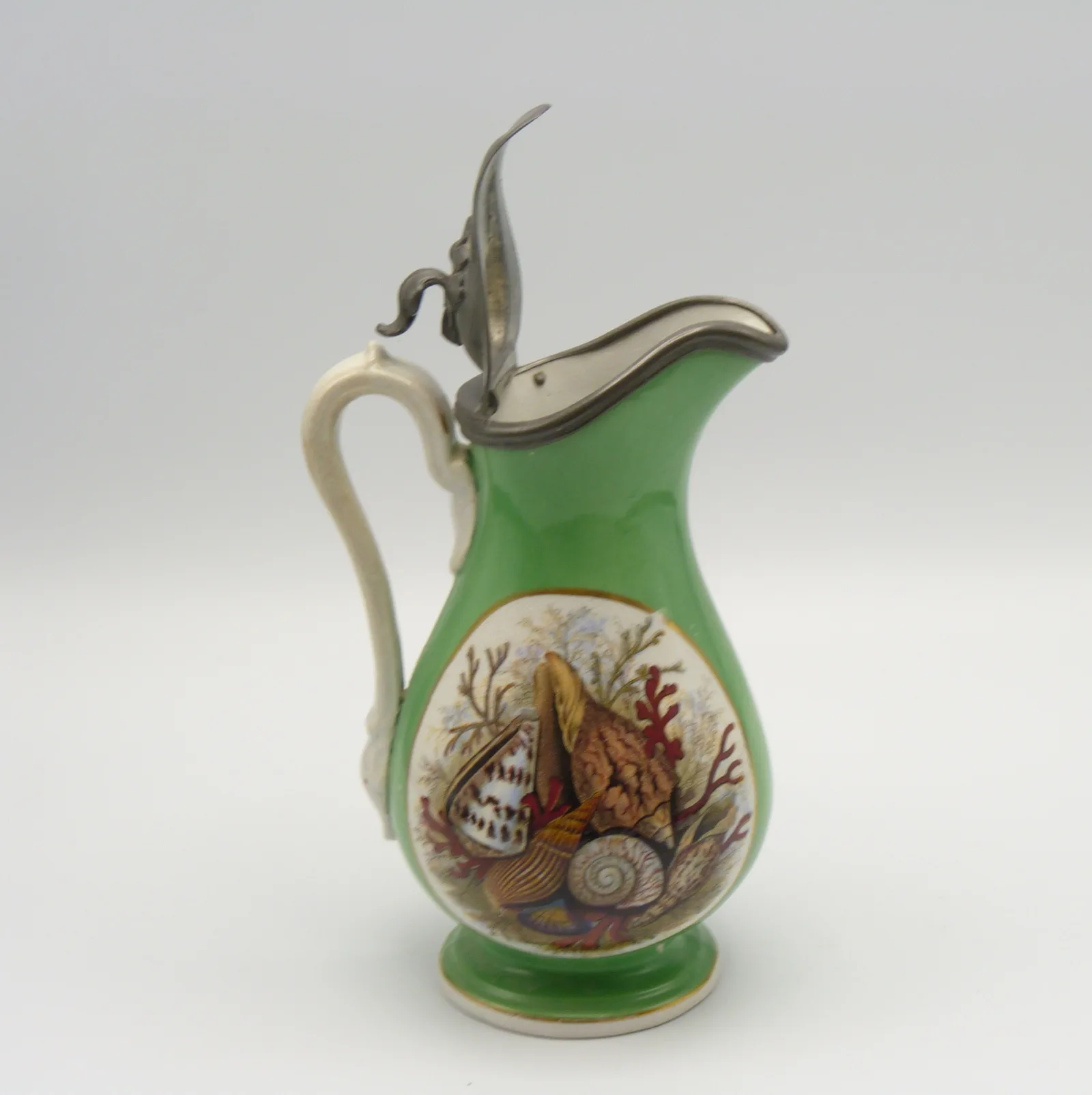 Green Ground Syrup Pitcher - Shells - Image 4