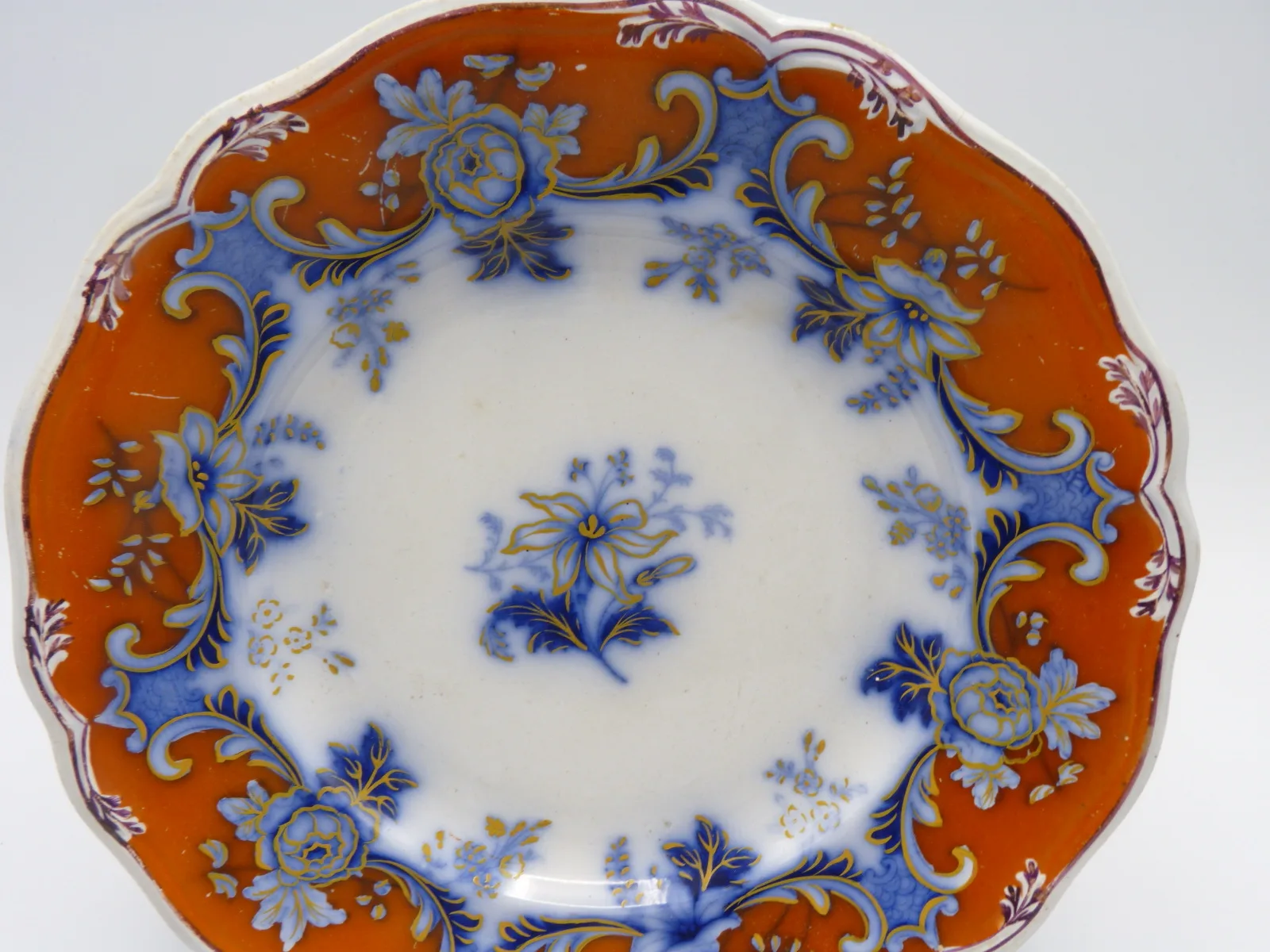 Flow Blue Red/Orange Ground Plate a/f - Image 2