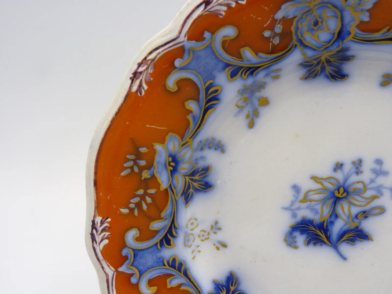 Flow Blue Red/Orange Ground Plate a/f - Image 3