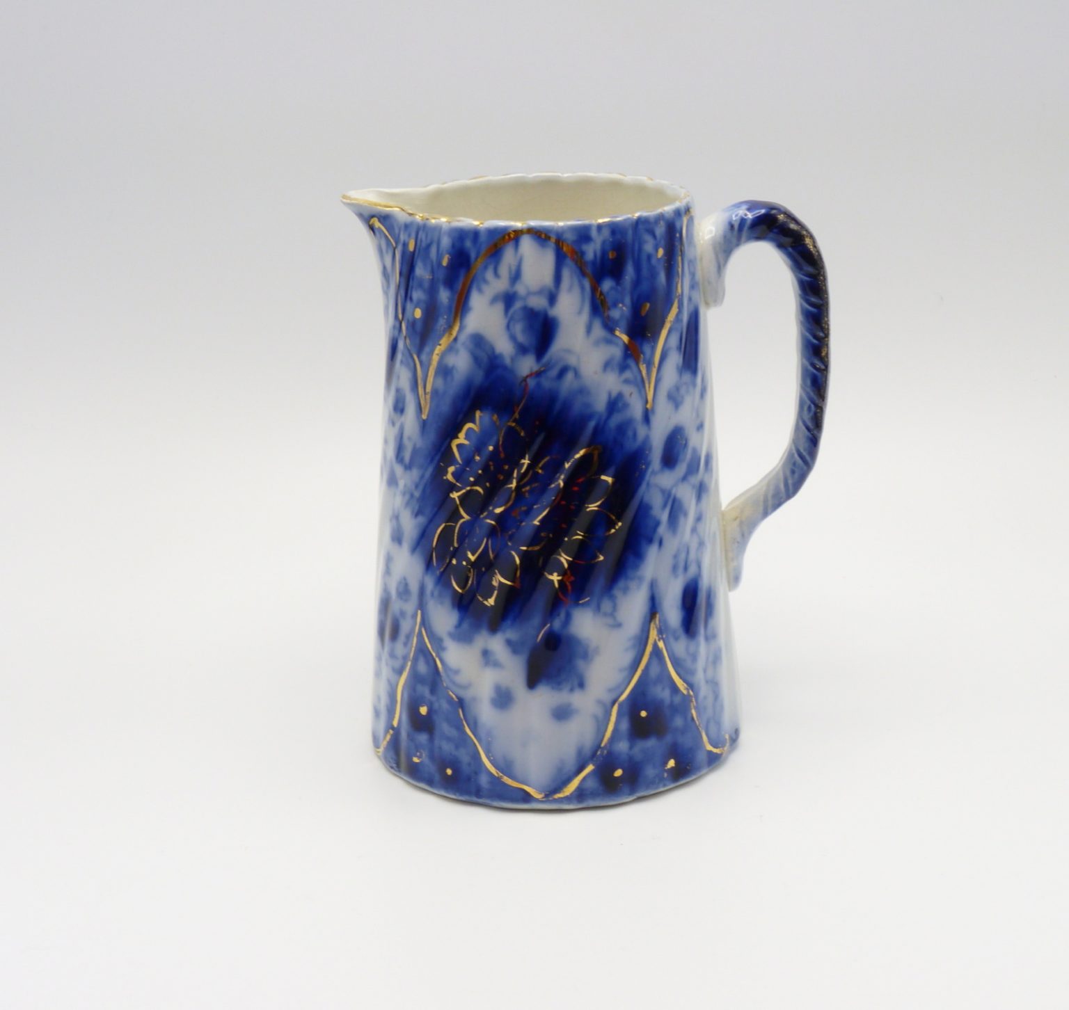 Flow Blue Myott Jug Doris Pattern Twisted Pottery - Jackie's Antique ...