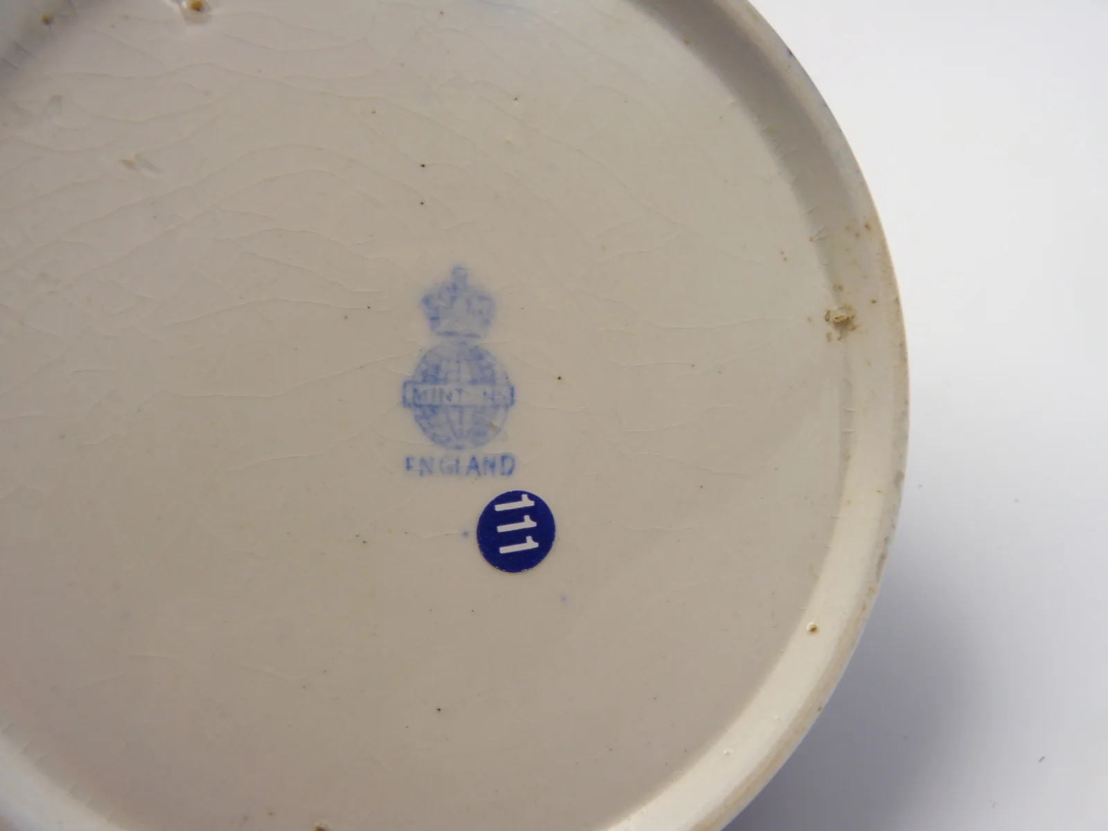 Mintons Blue Willow Biscuit Barrel - Image 6