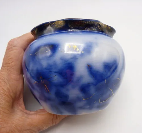 Miniature Flow Blue Flower Pot